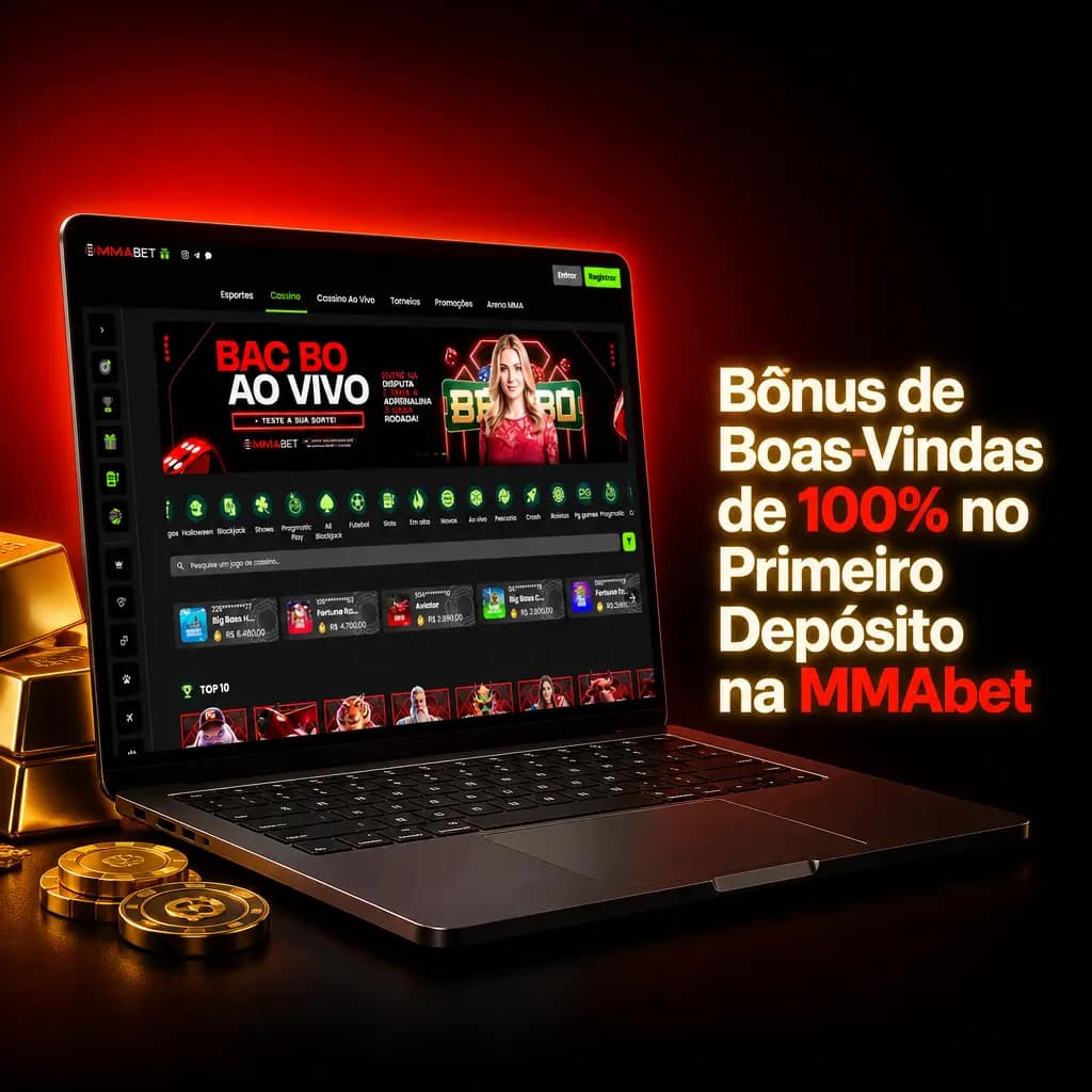 Bônus de boas-vindas de 100% no primeiro depósito na MMAbet