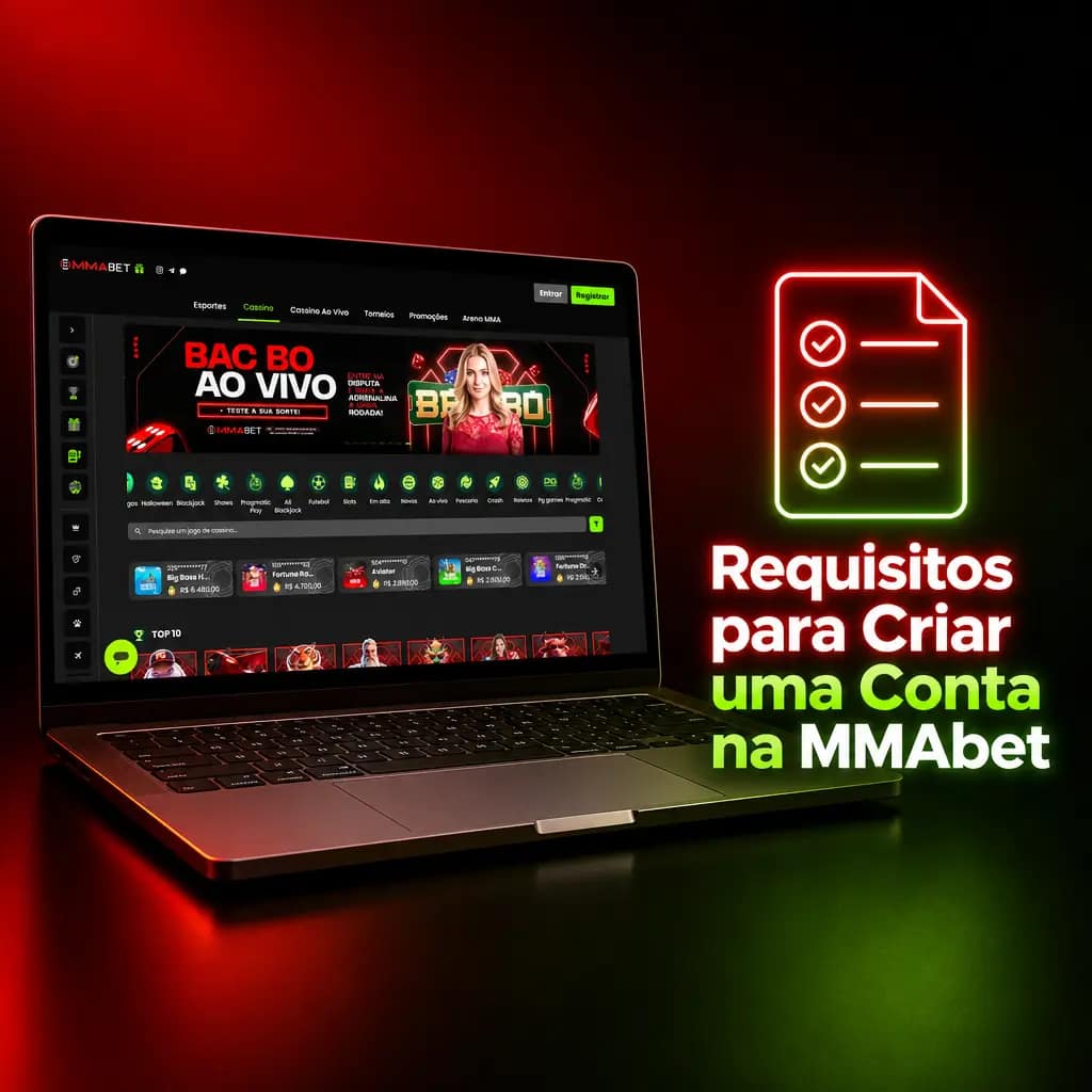 Requisitos para criar conta na MMAbet