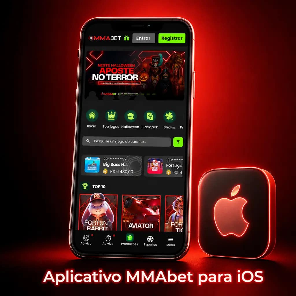 Aplicativo MMAbet para iOS no iPhone e iPad