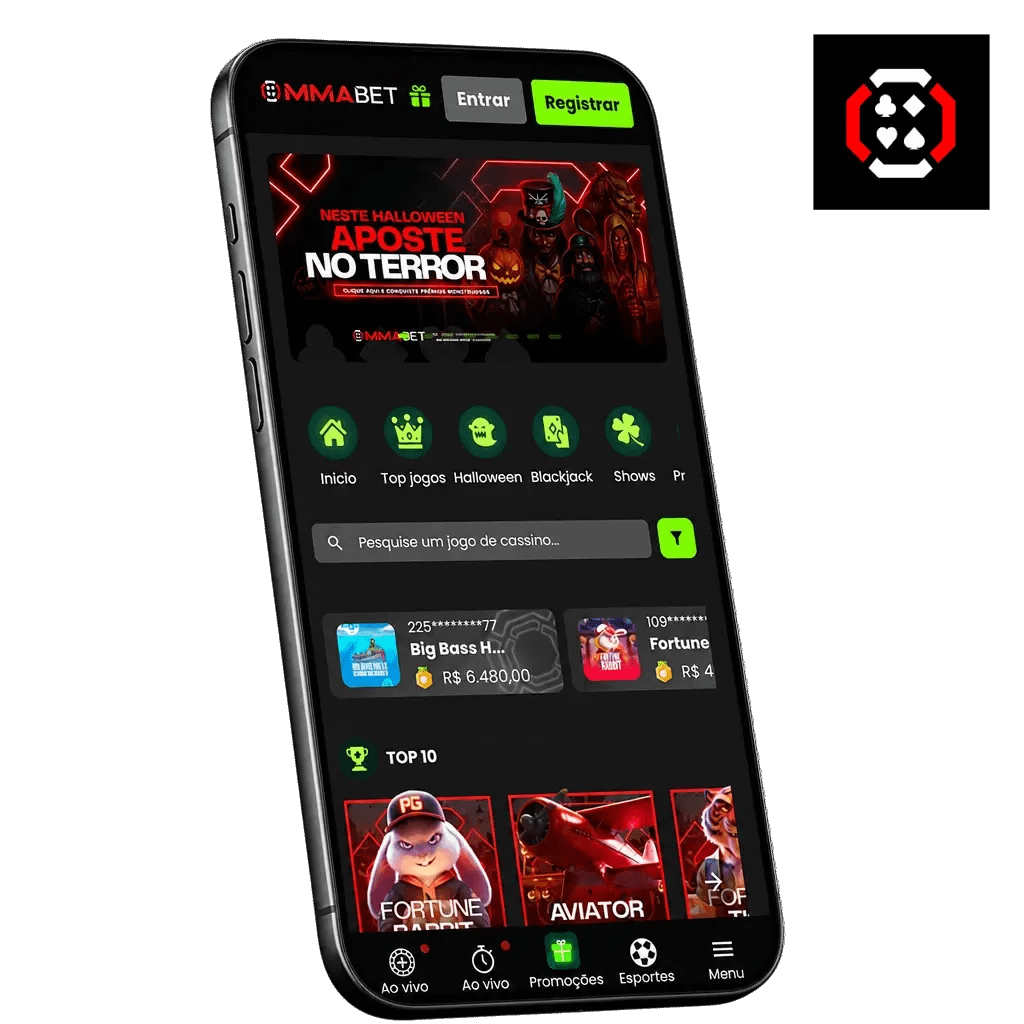 Aplicativo MMAbet para Android e iOS