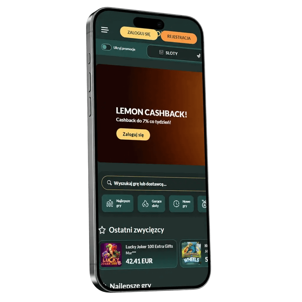 Aplikacja Lemon Casino na Android APK i iOS – bonus powitalny 1500 zł i 100 darmowych spinów