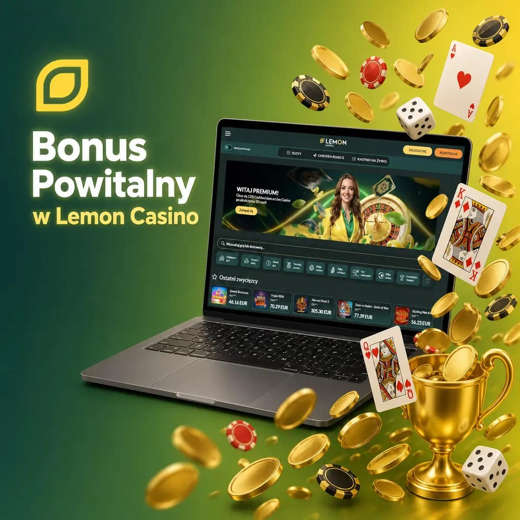 Lemon Casino bonus powitalny 100% do 1500 zł i 100 darmowych spinów dla nowych graczy w Polsce