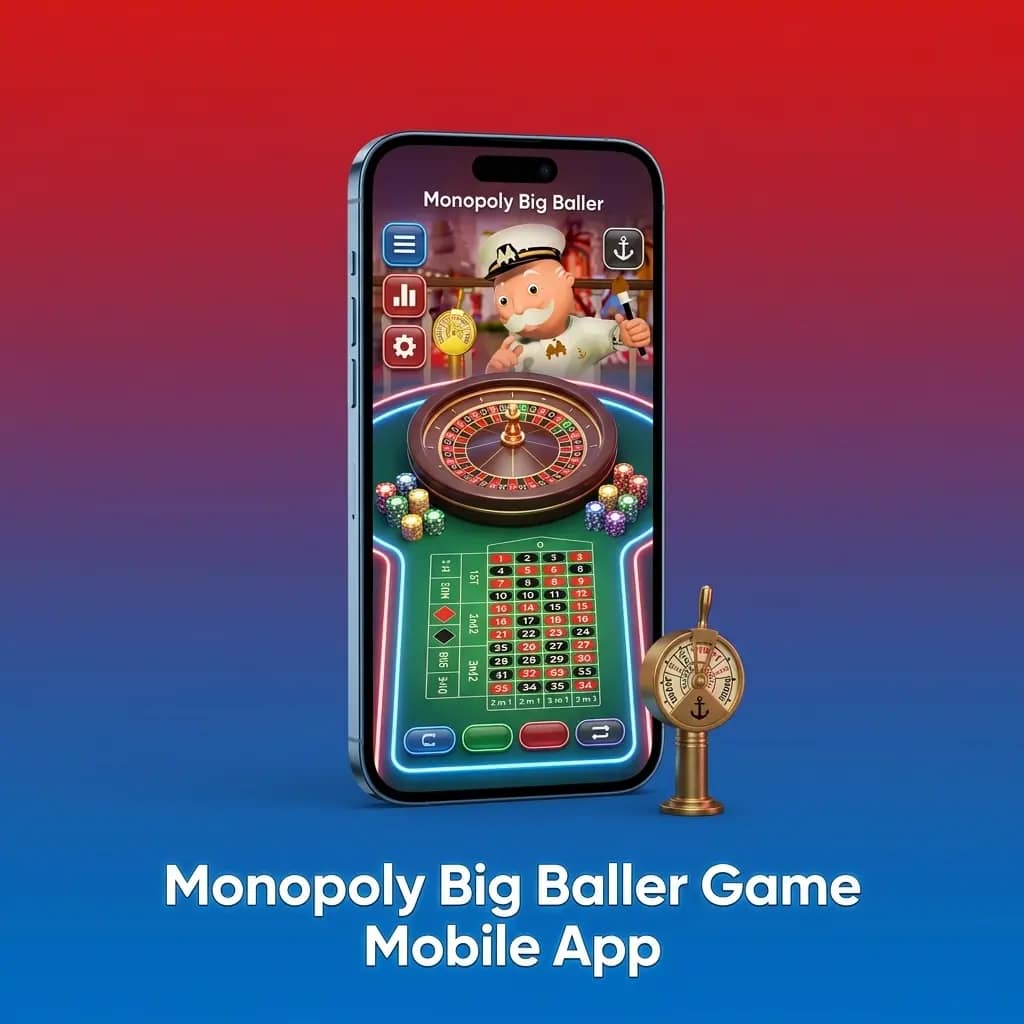 Monopoly Big Baller mobile app on a smartphone screen