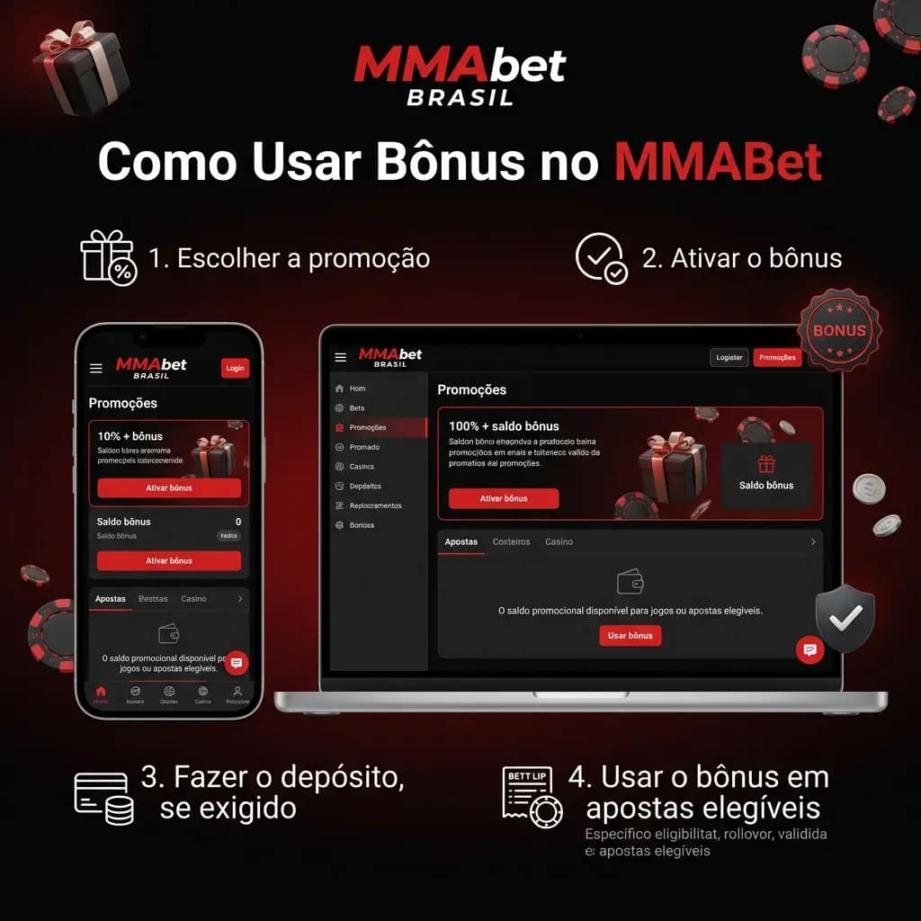 Passo a passo para resgatar bônus no MMABet com código promocional durante o depósito